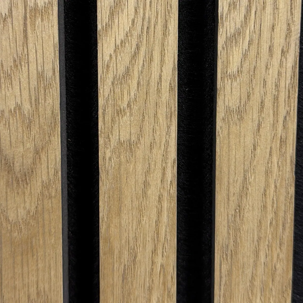 Natural — Wood slat acoustic panel (wall) sample